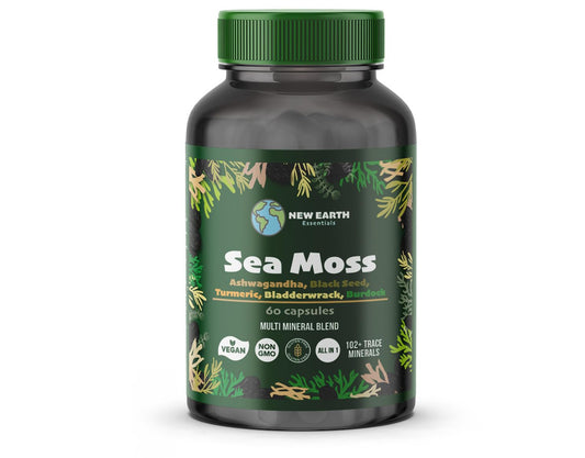Bottle of Sea Moss All-in-One Capsules