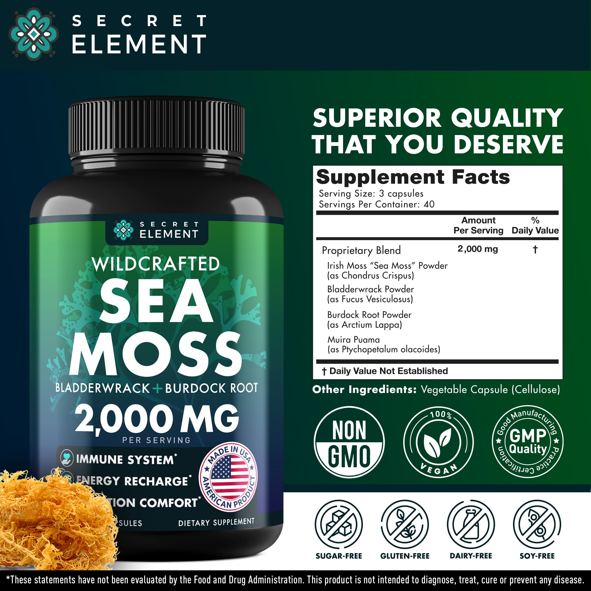 USA-made quality manufacturing seal on packaging