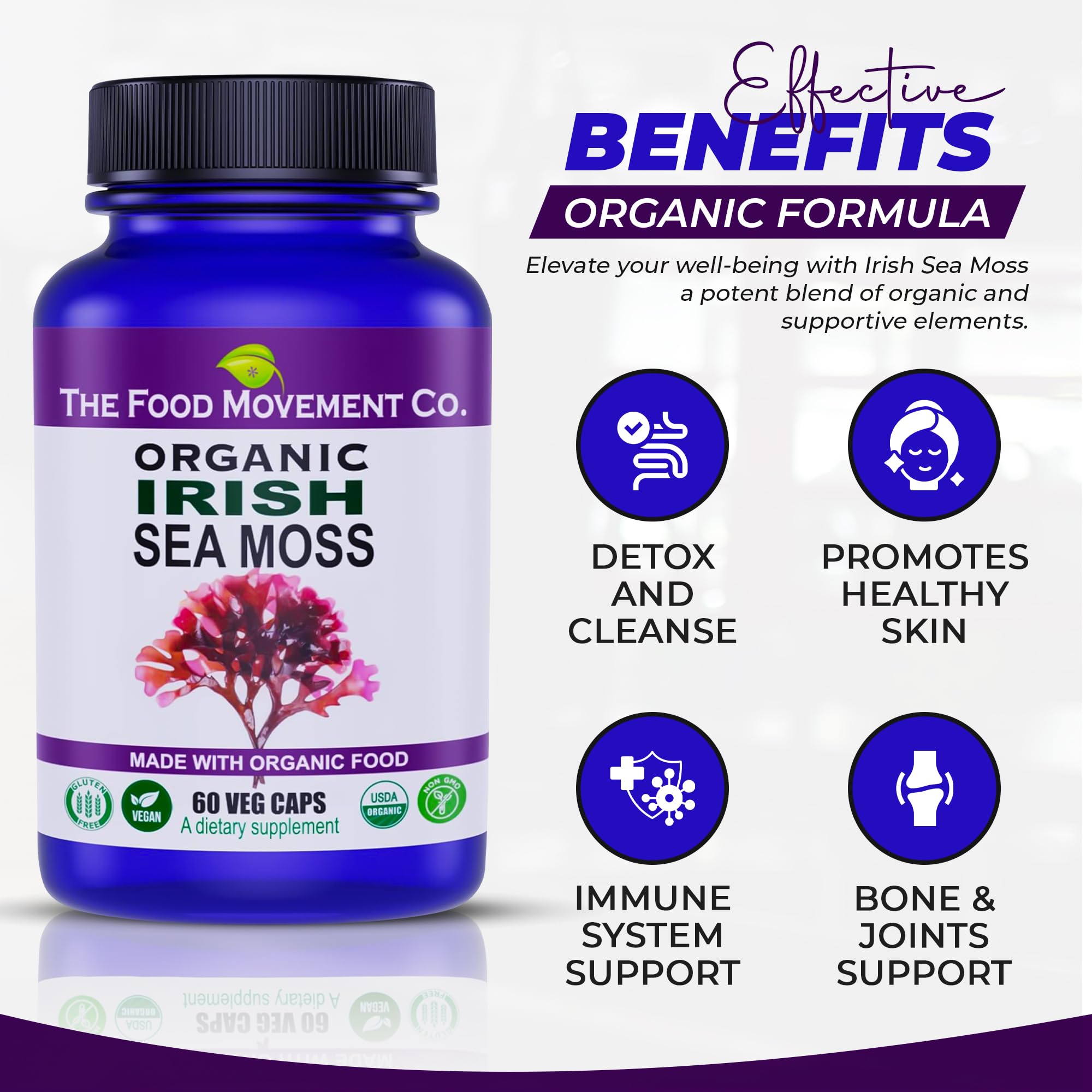 Digestive health support from sea moss
