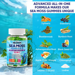 Sugar-free green apple flavored gummies