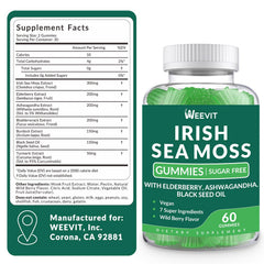 Digestive support and energy benefits from Sea Moss Gummies