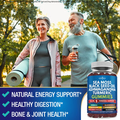 Close-up of immune-supporting ingredients in Sea Moss Gummies