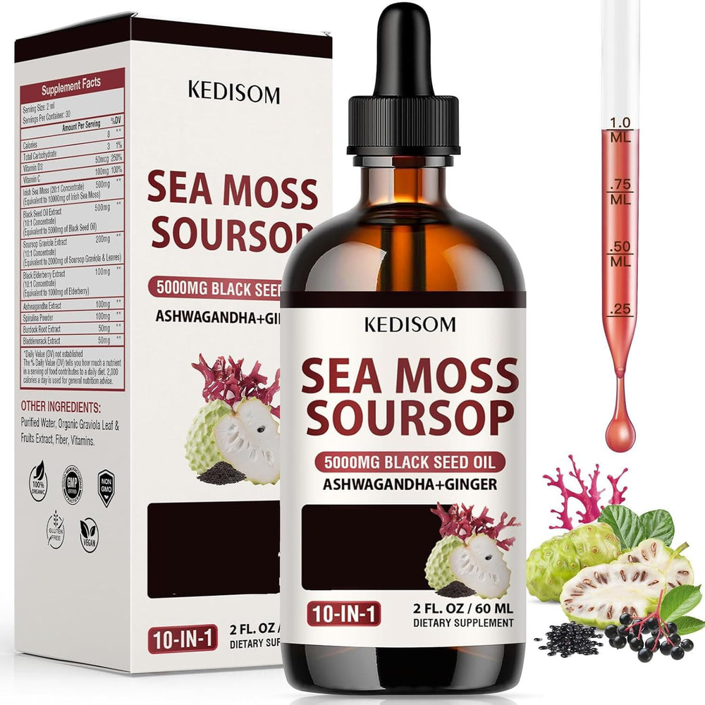 Sea Moss Liquid Drops bottle with dropper