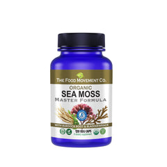Packaging of Sea Moss Master Formula with Burdock Root & Bladderwrack