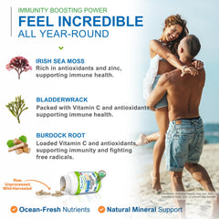 Sea Moss Plus capsules, 60-count bottle