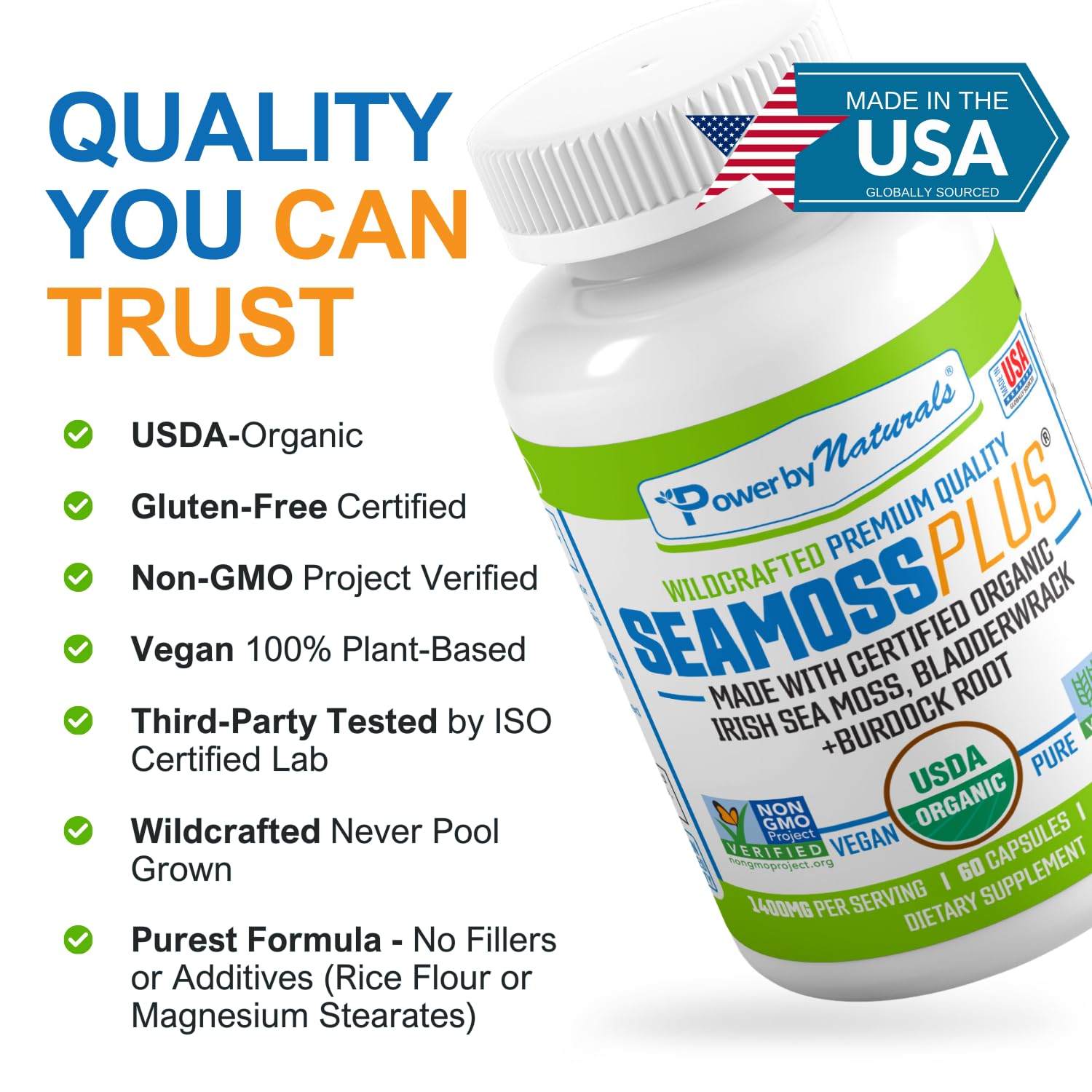 Made in the USA facility for Sea Moss Plus
