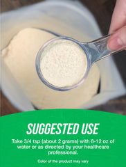 Sea moss powder added to a smoothie