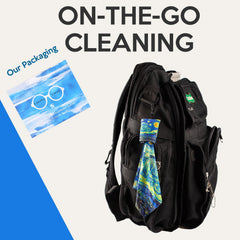 Seabbo Glasses Cleaning Cloth with The Scream - back design