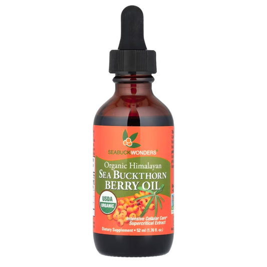 SeabuckWonders Sea Buckthorn Oil bottle with front label