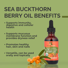 Product packaging and branding of SeabuckWonders Sea Buckthorn Oil