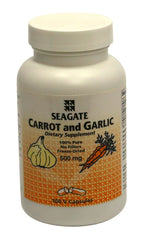 Seagate Carrot & Garlic 500mg 100 capsules bottle