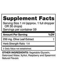 Dropper releasing olive leaf extract liquid (1 ml)