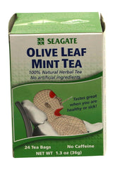 Seagate Olive Leaf Herbal Mint Tea box – 24 tea bags