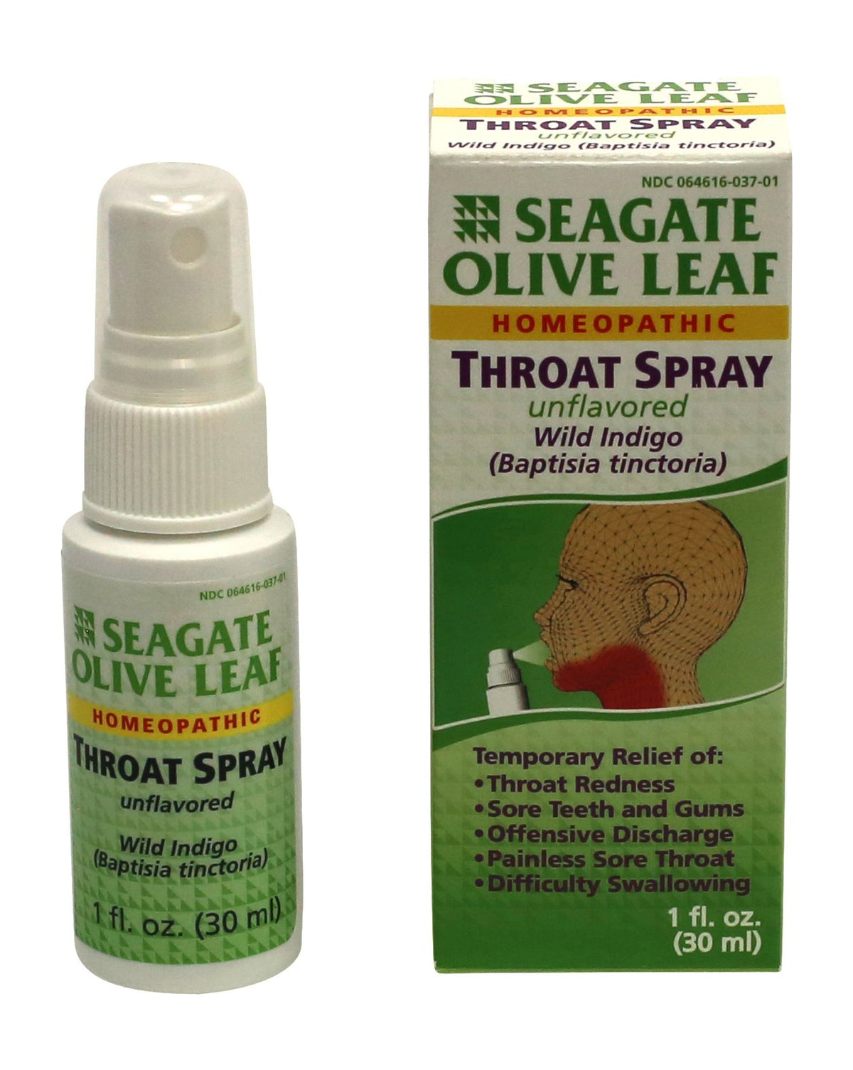 Seagate Olive Leaf Homeopathic Throat Spray 1 oz bottle (pack of 1)