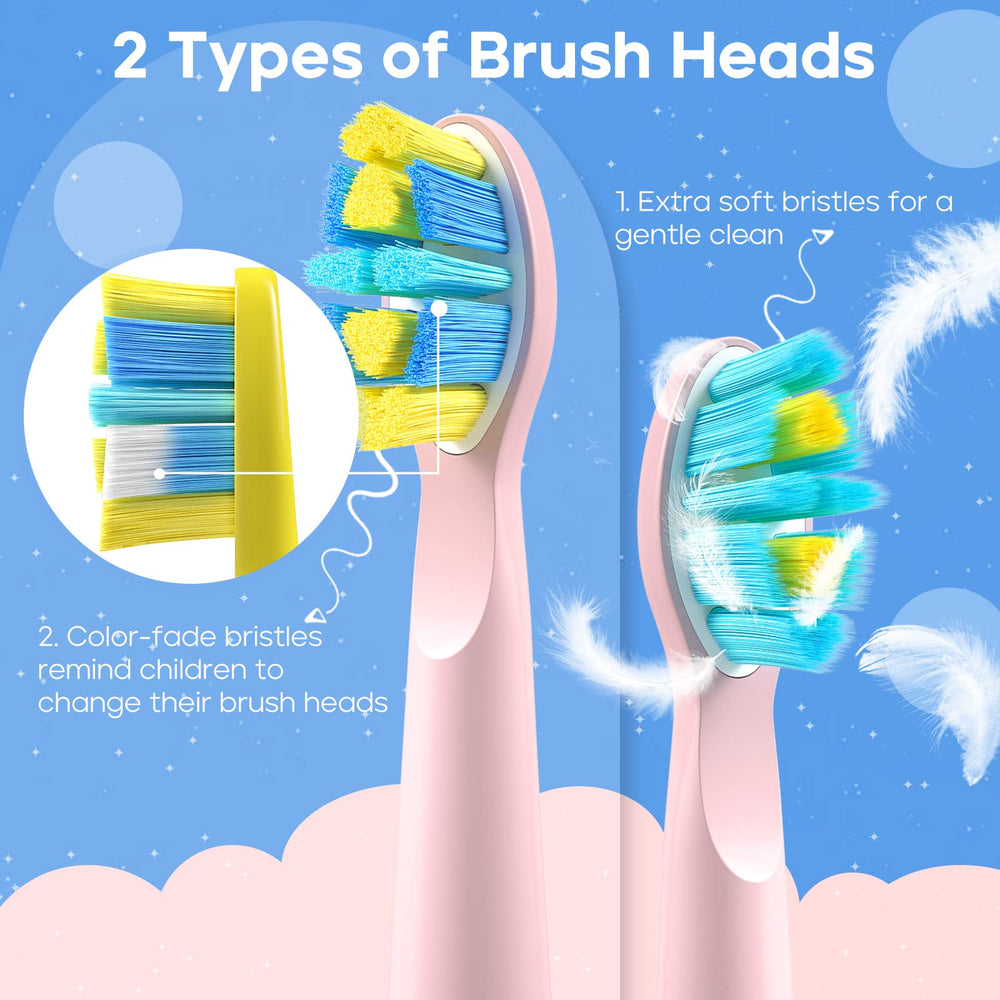 Five cleaning modes on SEAGO kids sonic toothbrush