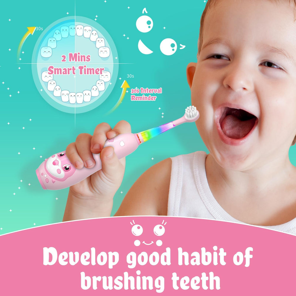 SEAGO pink toothbrush timer display