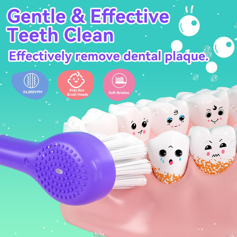 LED indicator light on SEAGO kids toothbrush