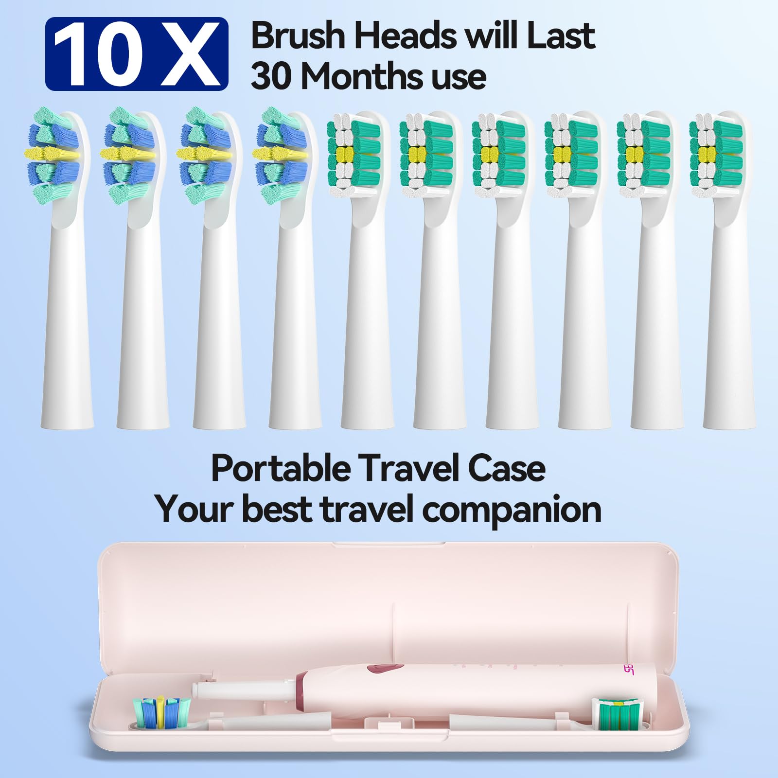 SEAGO SG-2316 toothbrush with 35,000 VPM motion