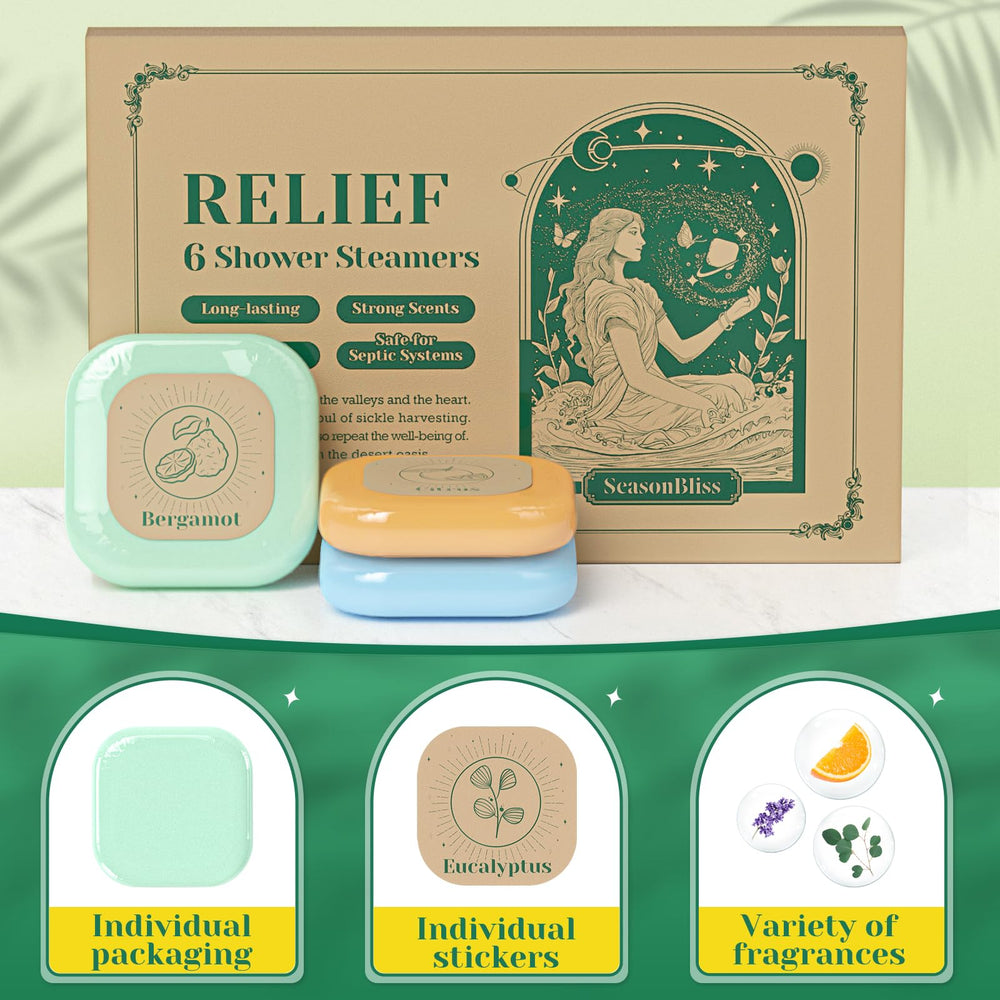 SeasonBliss bergamot steamers offer uplifting aroma for a refreshing shower