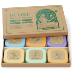 SeasonBliss shower steamers six-pack box for gifting and self-care