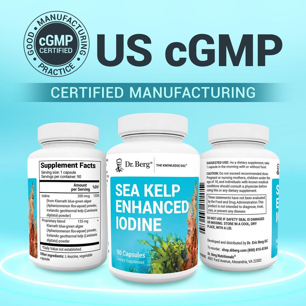 Seaweed blend and iodine ingredients