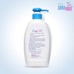 Sebamed Baby Gentle Wash packaging side view with 13.5 fl oz
