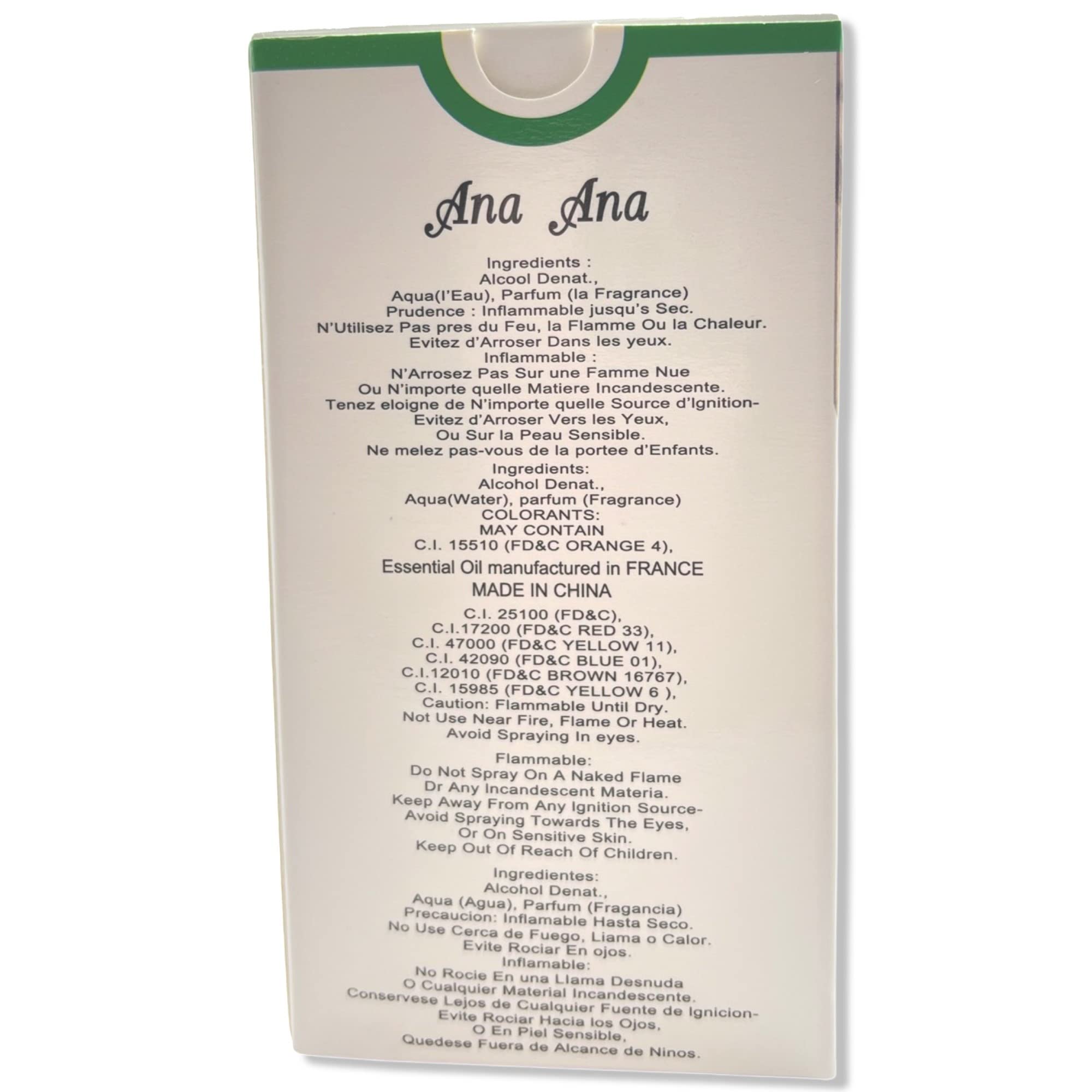Fine mist spray nozzle on Secret Plus Ana Ana Eau de Parfum for easy application