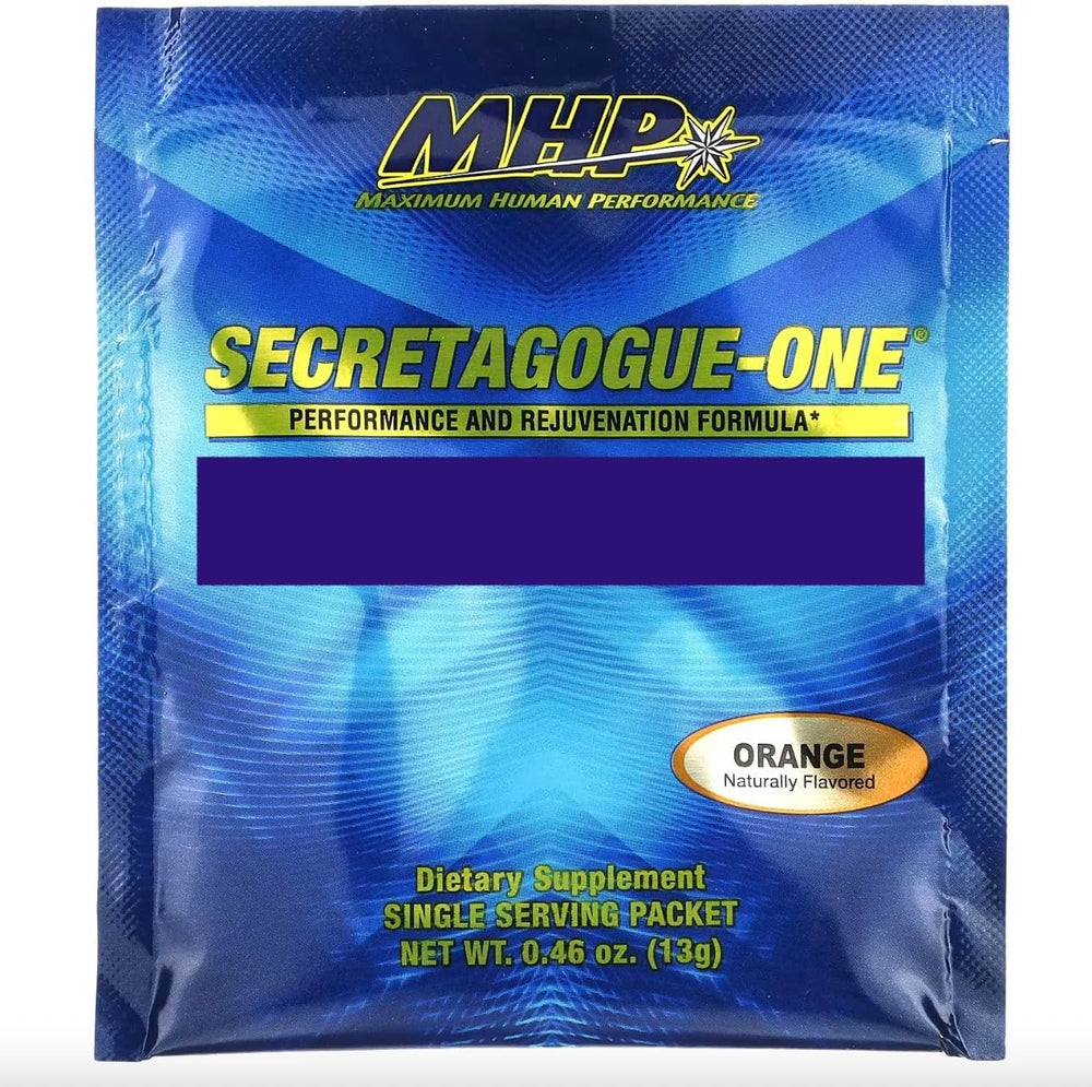 Close-up of Secretagogue Gold powder with herbal ingredients
