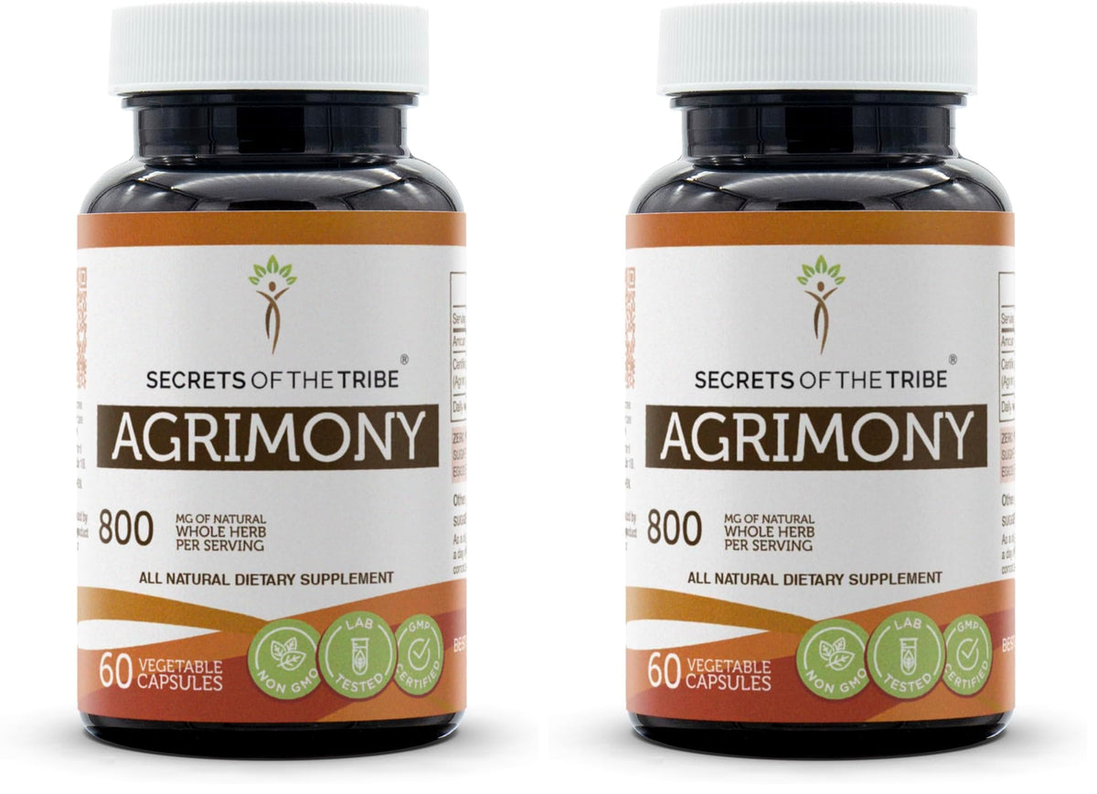 Bottle of Secrets of the Tribe Agrimony 60 capsules