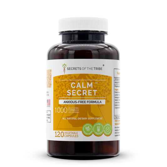 Secrets of the Tribe Calm Secret bottle with label