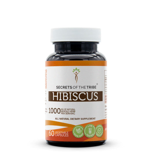 Secrets of the Tribe Hibiscus bottle and label