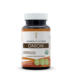 Secrets of the Tribe Onion bottle with vegetarian capsules
