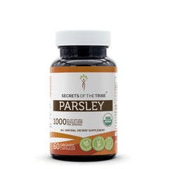Product bottle of Secrets of the Tribe Parsley (60 vegetarian capsules)