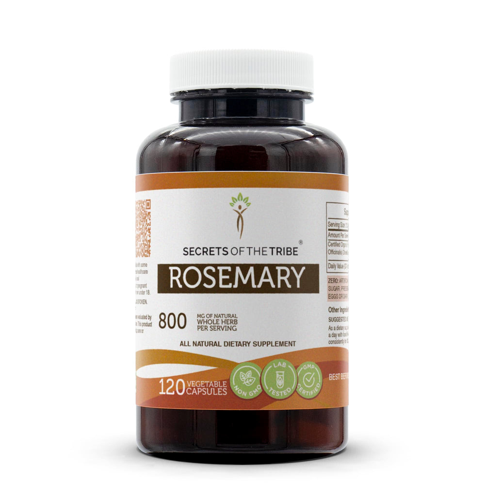 Secrets of the Tribe Rosemary bottle with 120 capsules