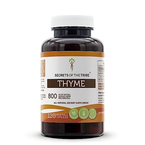 Secrets of the Tribe Thyme 120 capsules bottle