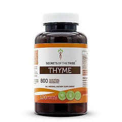 Secrets of the Tribe Thyme 120 capsules bottle
