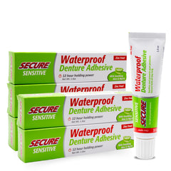 Secure denture adhesive packaging with aloe vera and myrrh 1.4 oz
