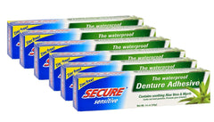 Secure Denture Bonding Adhesive zinc 1 oz bottle and packaging