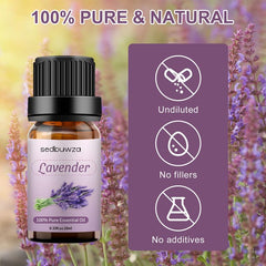 Lavender essential oil bottle 10ml amber – image 2