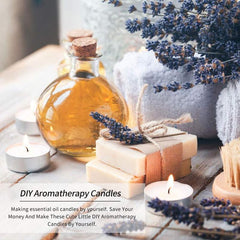 Aromatherapy diffuser setup with lavender and peppermint