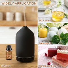 Candle and diffuser setup featuring coconut fragrance oil