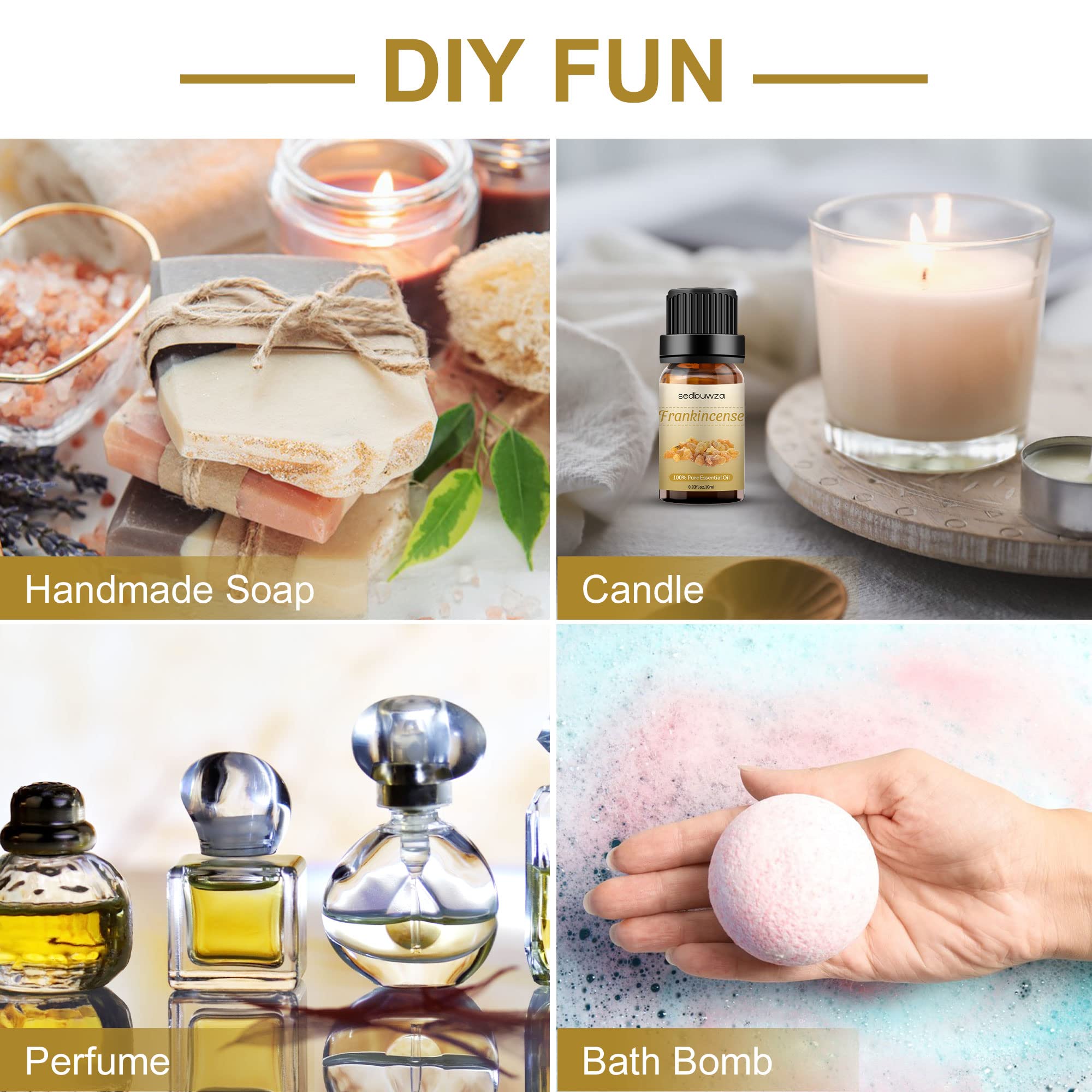 Candle making with Frankincense essential oil