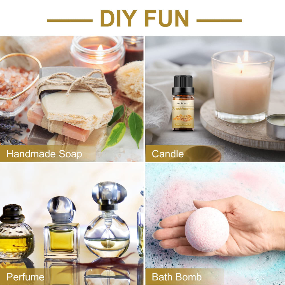 Candle making with Frankincense essential oil