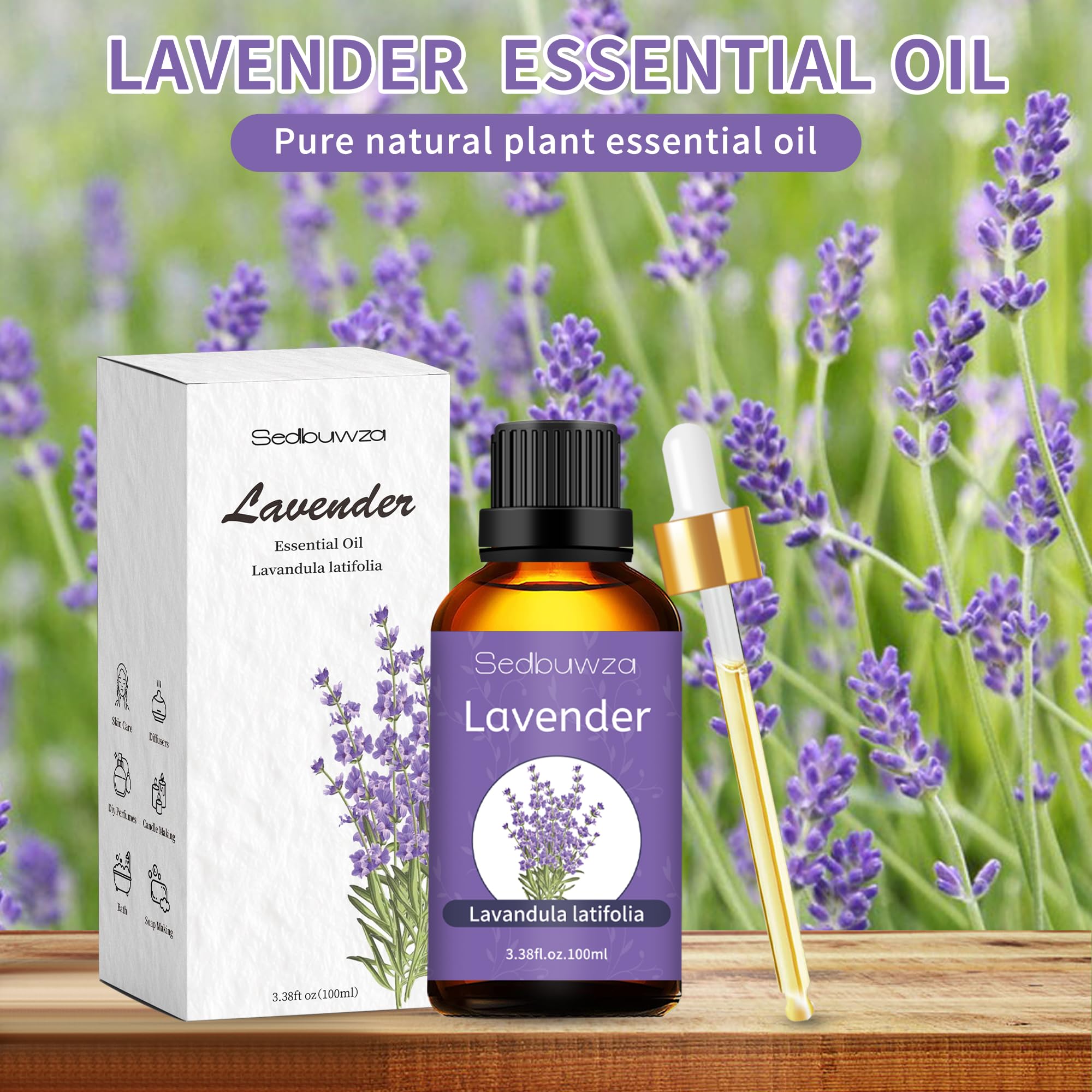 Sedbuwza Lavender Oil gift box packaging