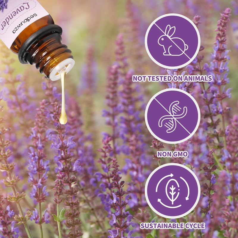 Amber glass bottles protecting essential oils