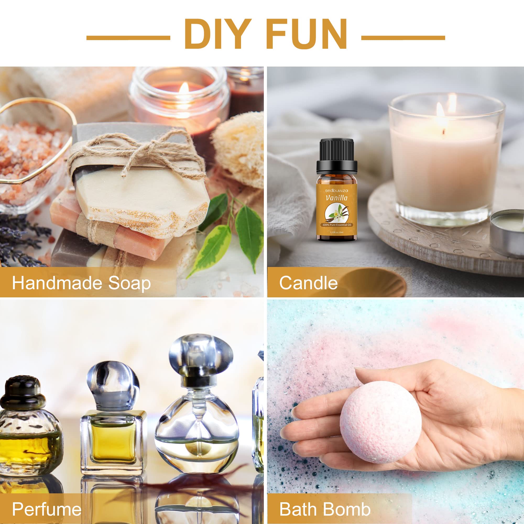 Diffuser with Sedbuwza vanilla essential oil aroma