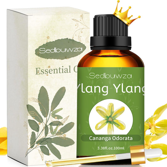 Sedbuwza Ylang Ylang essential oil bottle 100ml - front view