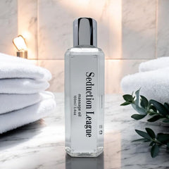 Usage-ready scene showing massage oil for professional and home use