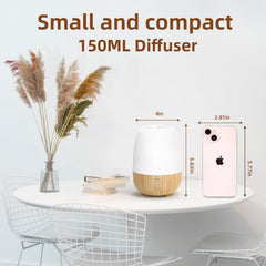 Diffuser displaying 7 LED color-changing lights