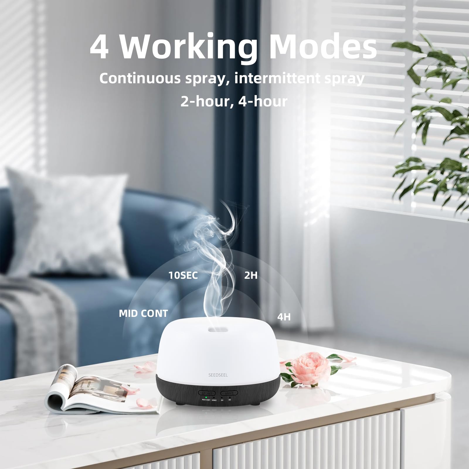 Remote control for diffuser settings